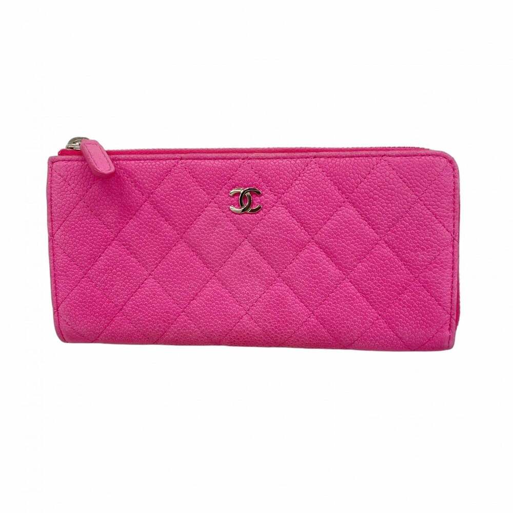 CHANEL Pink Caviar Leather Wallet - Picture 1 of 7